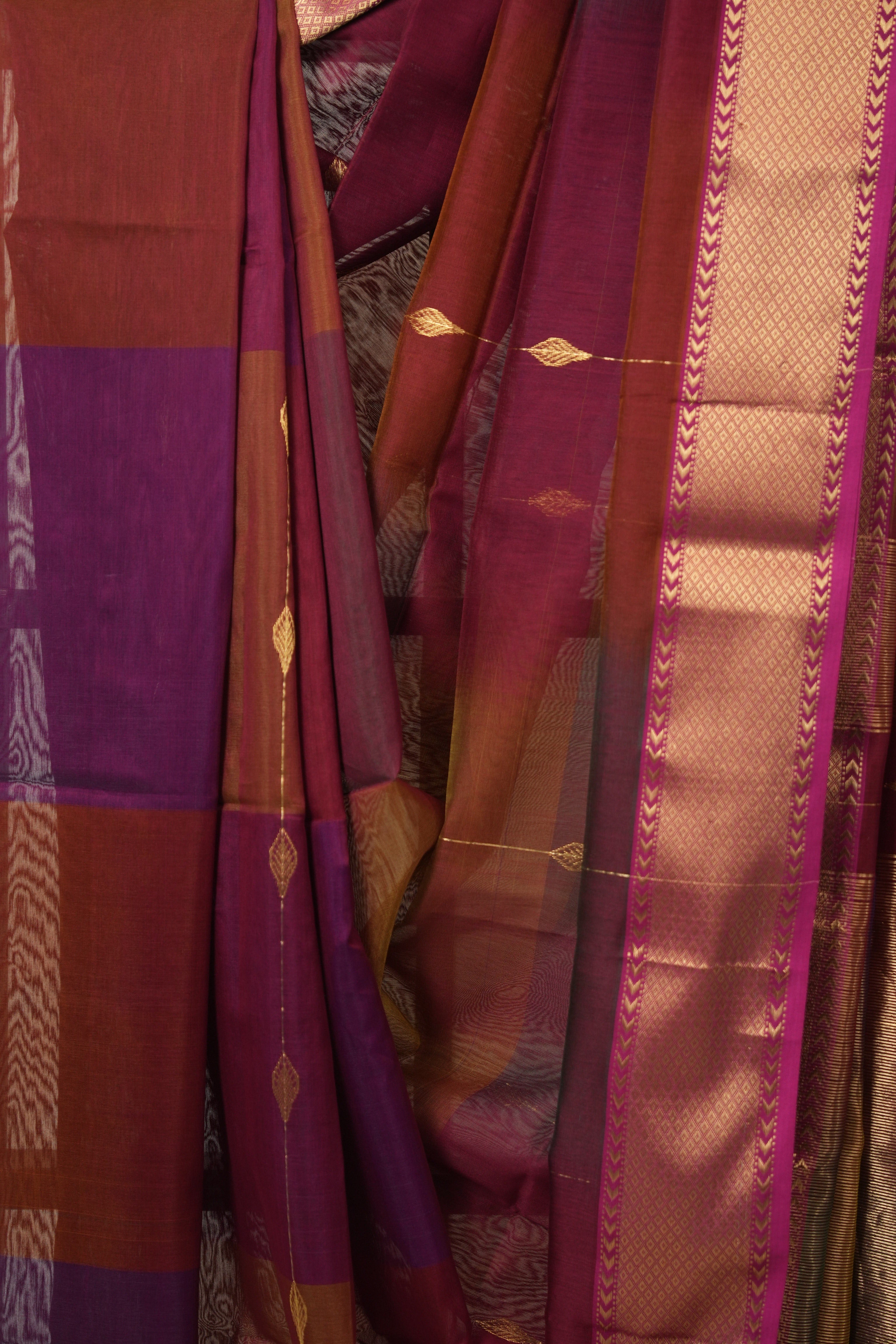 Multicolour Maheshwari Saree - SRMMS1108