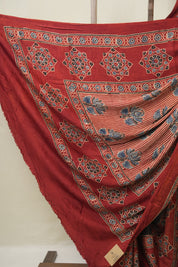 Mehendi Green HBP Modal Silk Bandhani Saree - SRMGMSBS587