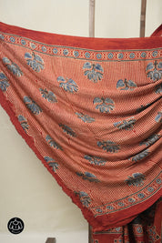 Mehendi Green HBP Modal Silk Bandhani Saree - SRMGMSBS587