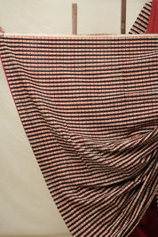 Maroon Cotton Patchwork Saree - SRMCPS271