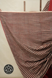 Maroon Cotton Patchwork Saree - SRMCPS271