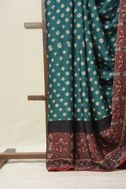 Rama Green HBP Modal Silk Bandhani Saree - SRRGMSBS586