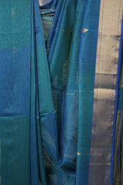Blue Maheshwari Saree - SRBMS1106