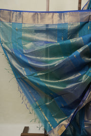 Blue Maheshwari Saree - SRBMS1106