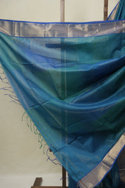 Blue Maheshwari Saree - SRBMS1106