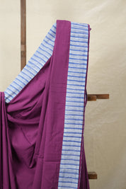 Magenta Cotton Patchwork Saree - SRMCPS270