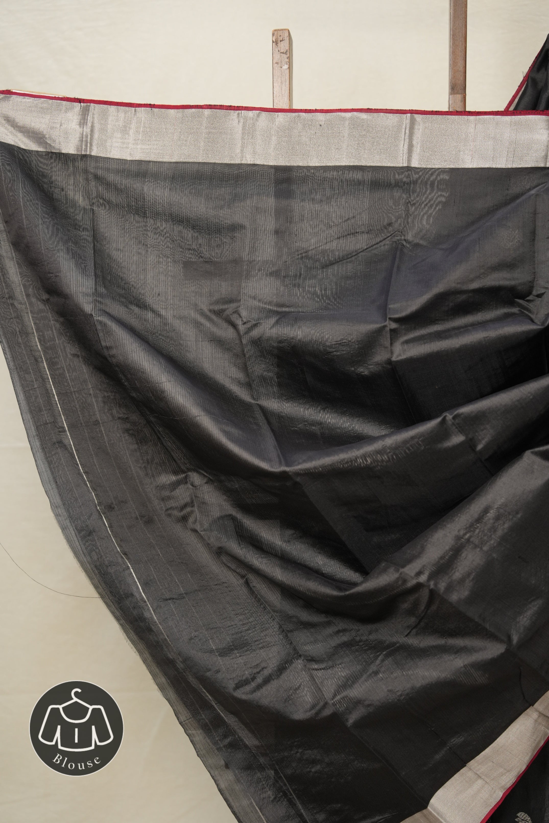Black Pattu Chanderi Silk Sarees - SRBPCSS464