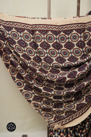 Peach HBP Modal Silk Bandhani Saree - SRPMSBS585