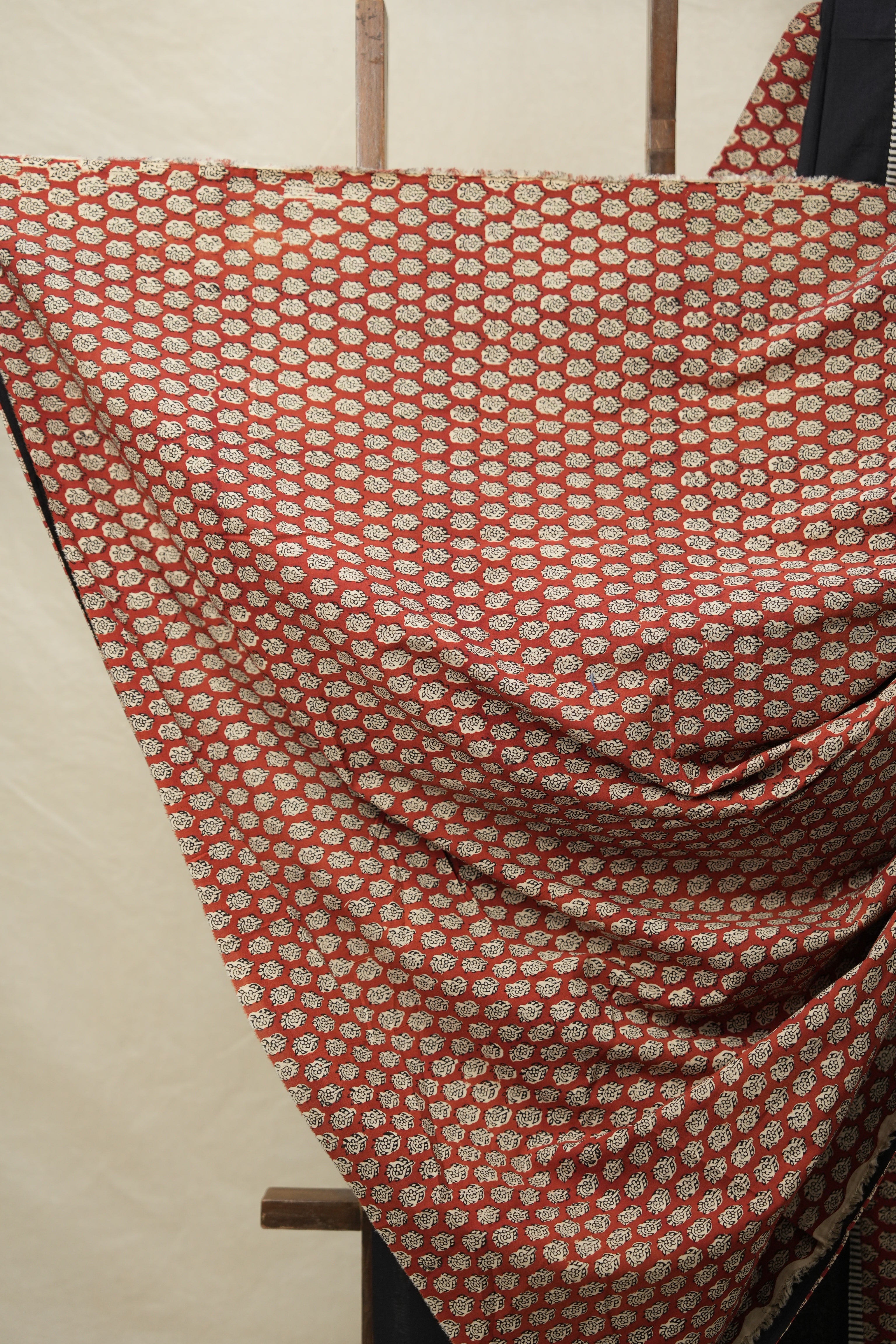 Black Cotton Patchwork Saree - SRBCPS269