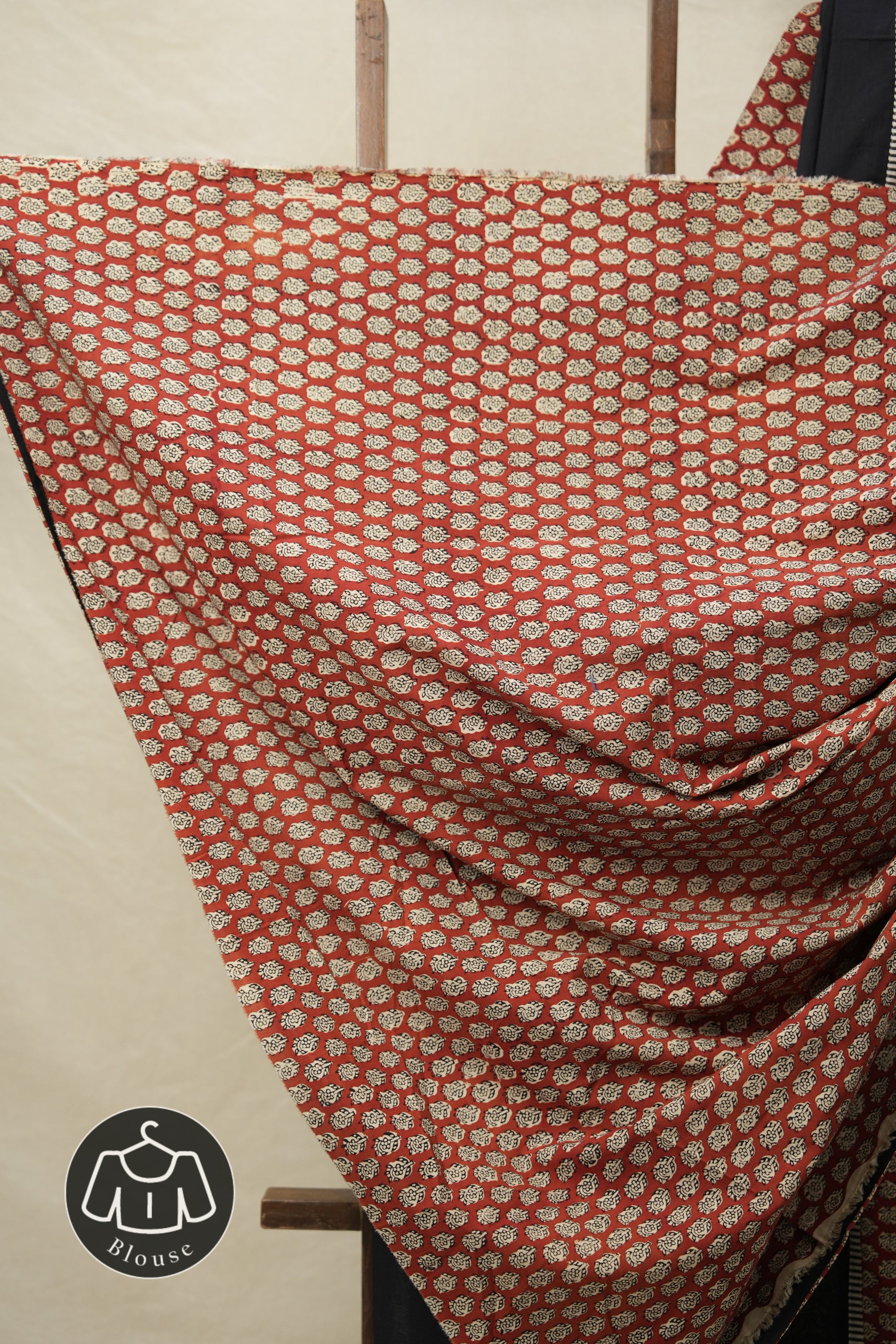Black Cotton Patchwork Saree - SRBCPS269