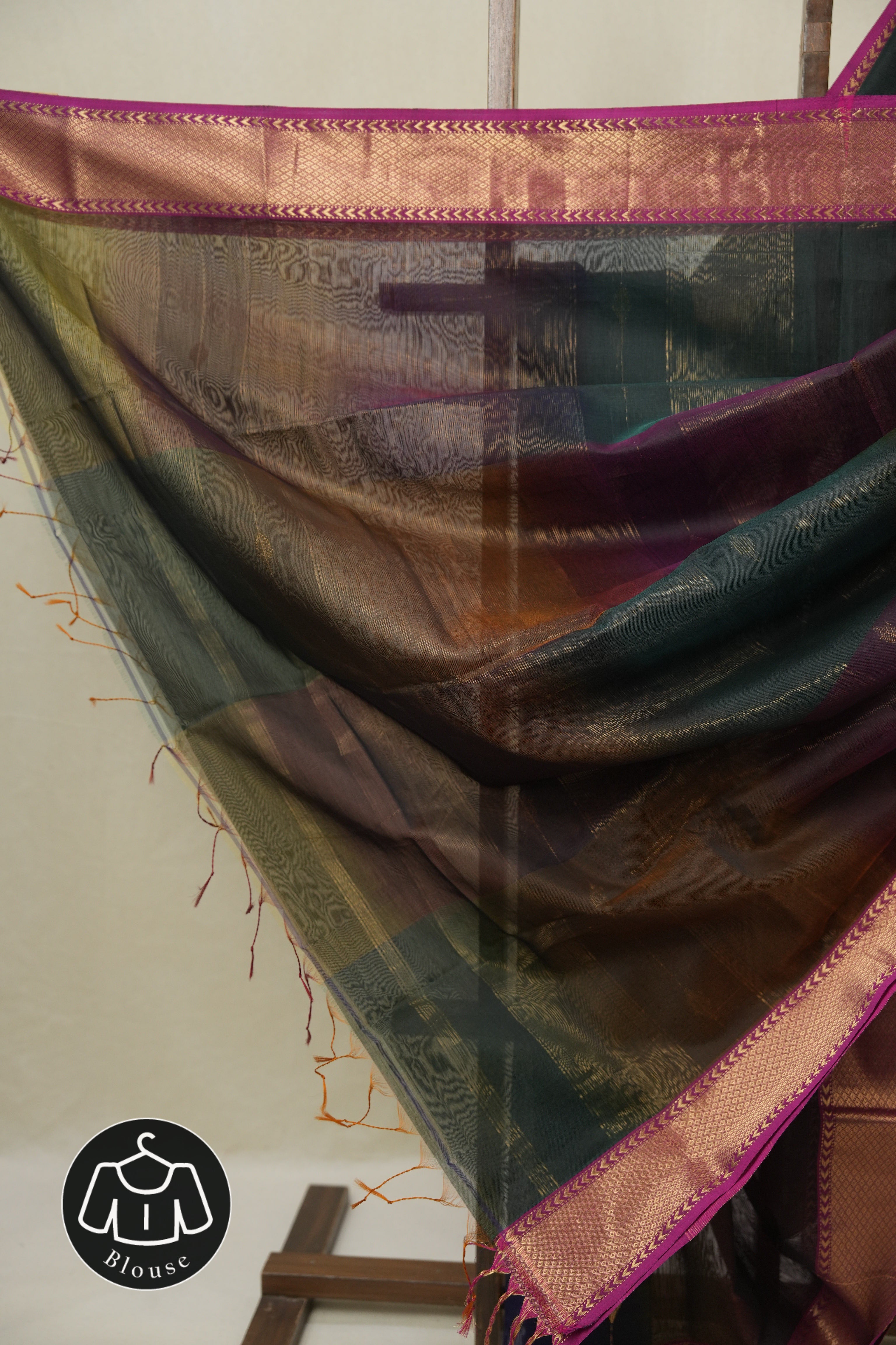 Multicolor Maheshwari Saree - SRMMS1107