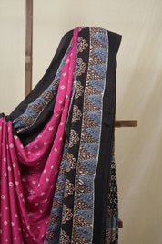 Pink HBP Modal Silk Bandhani Saree - SRPMSBS584