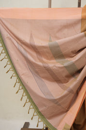 Sand Brown Plain Cotton Ilkal Saree - SRSBPCIS798