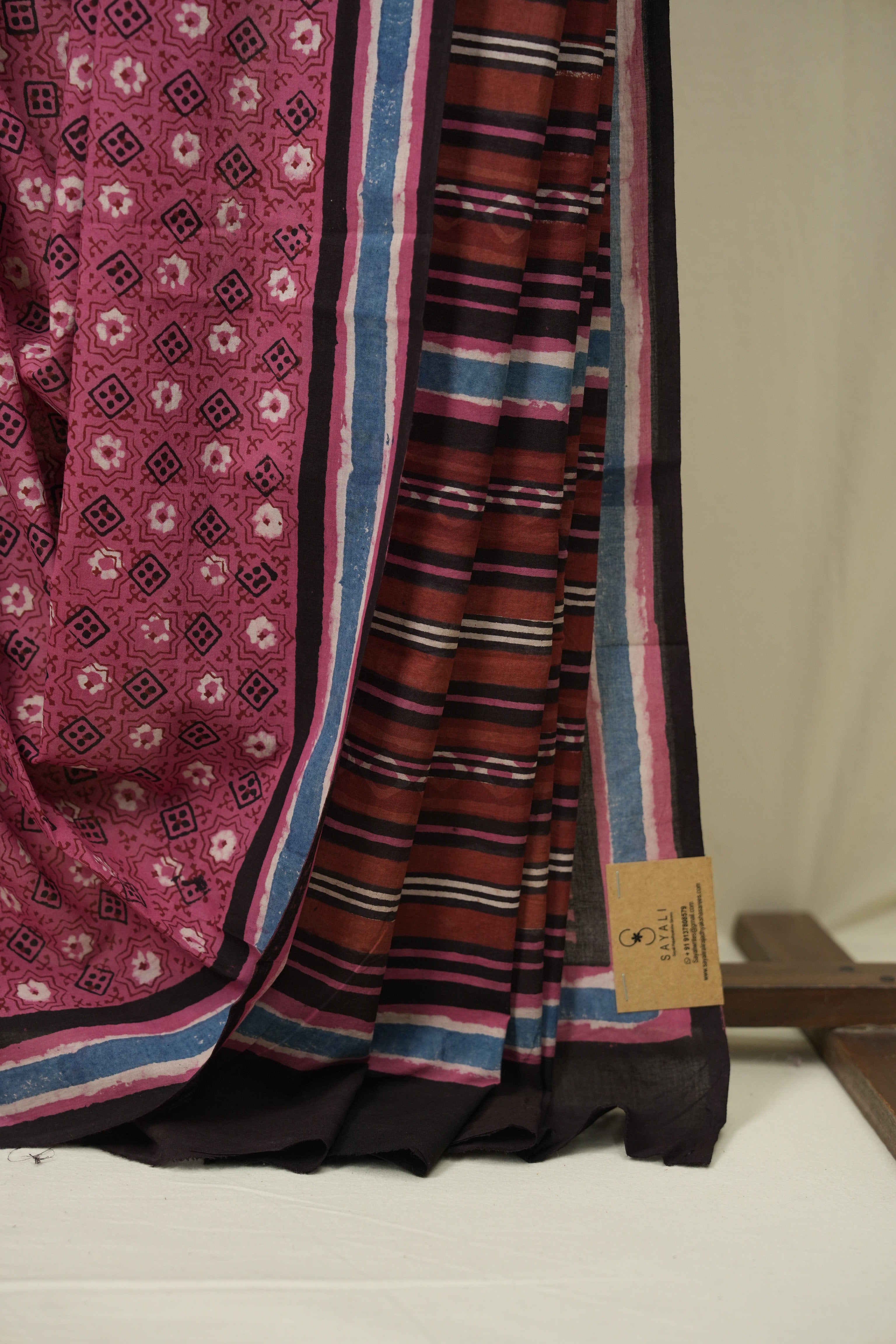 Pink HBP Cotton Saree - SRPCS3586