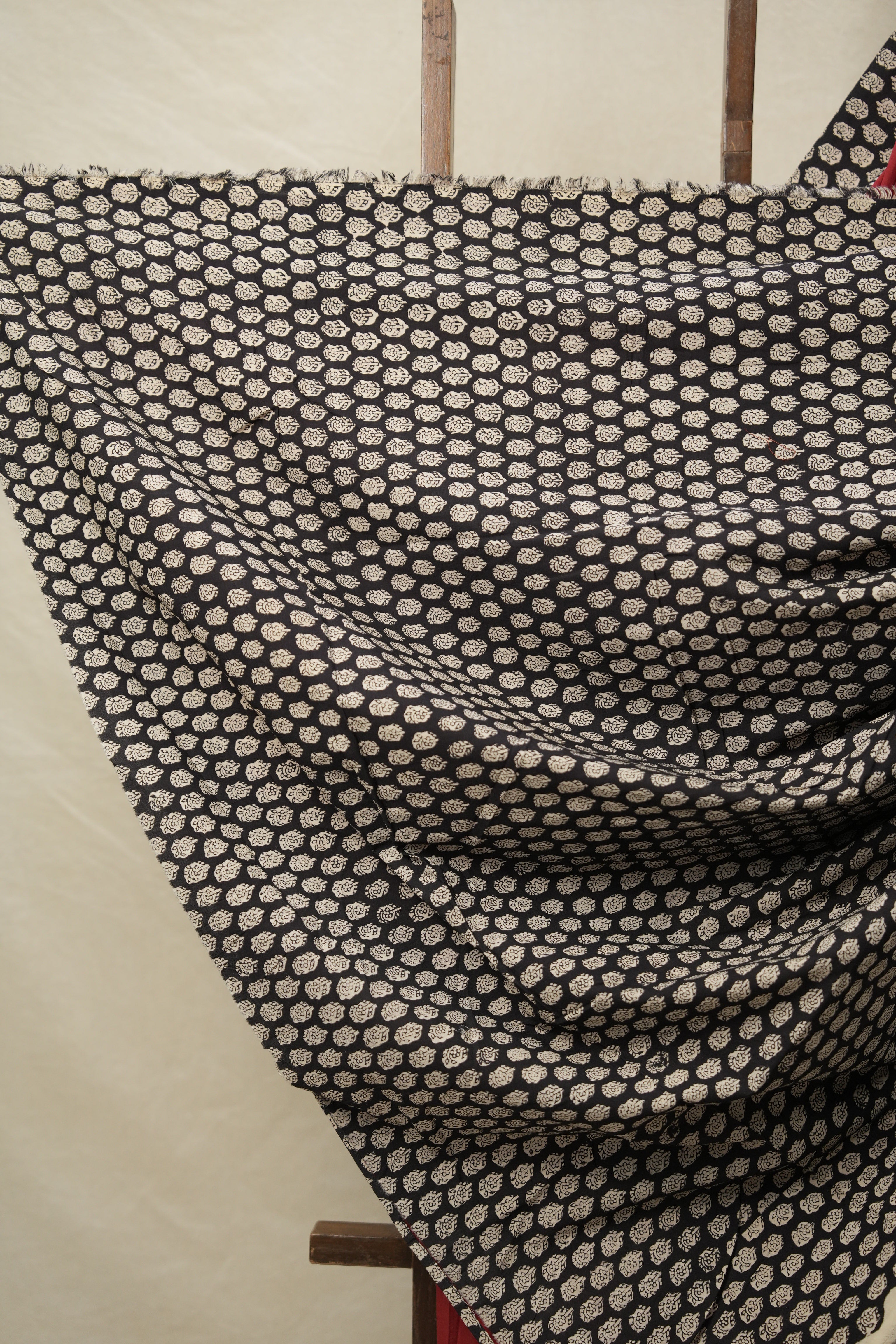 Maroon Cotton Patchwork Saree - SRMCPS267