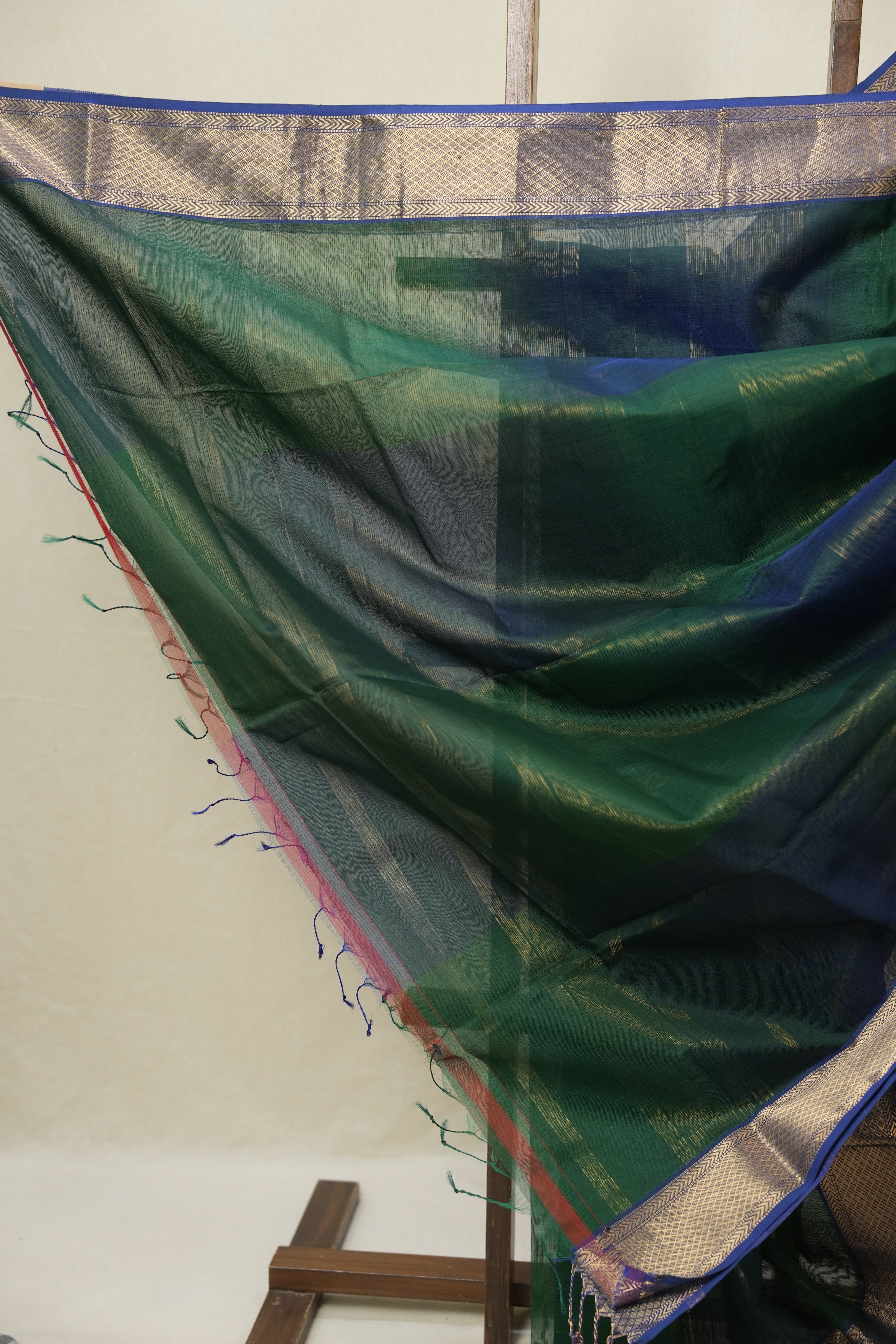 Green Maheshwari Saree - SRGMS1104