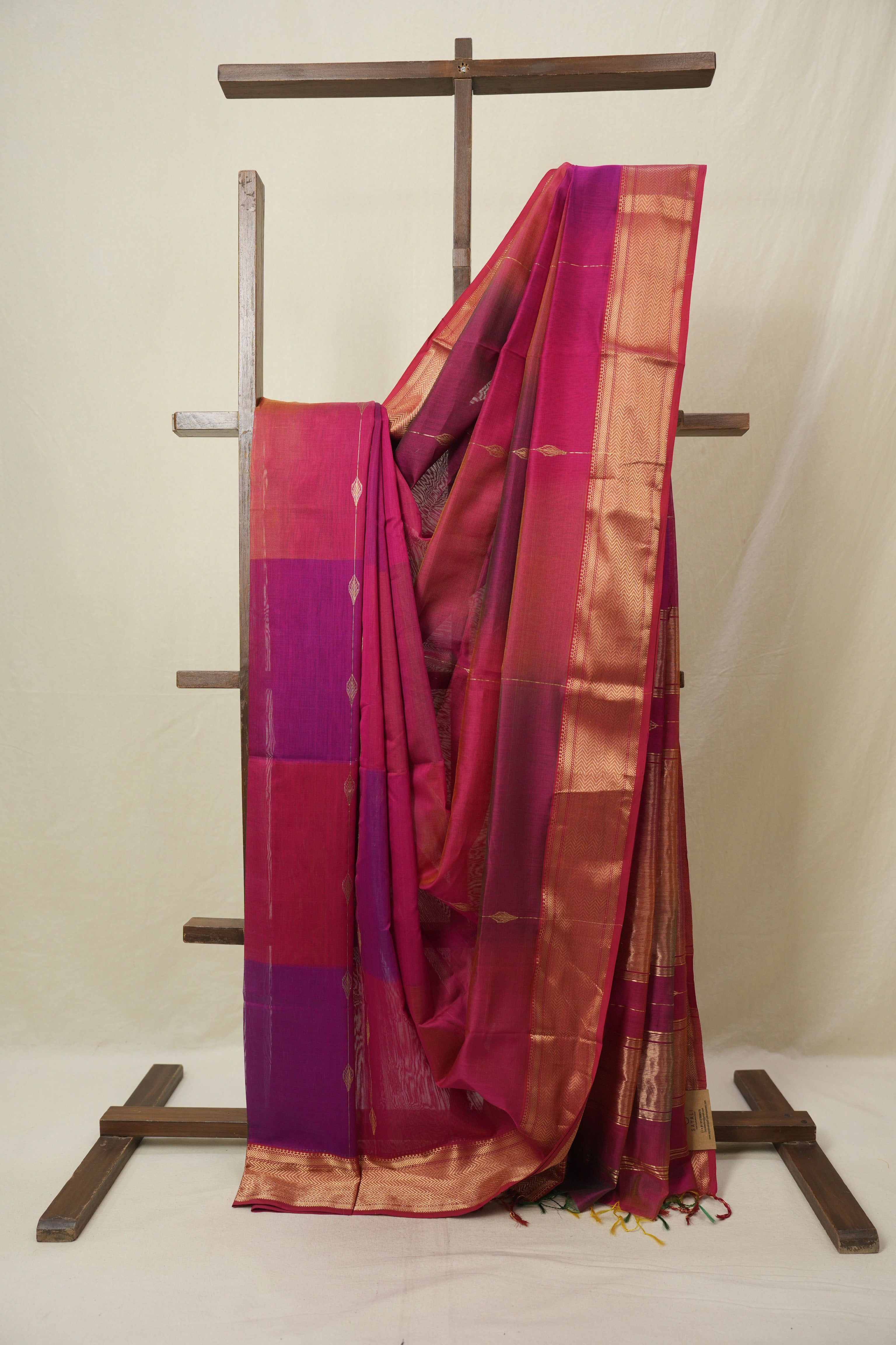 Pink Maheshwari Saree - SRPMS1105
