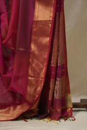 Pink Maheshwari Saree - SRPMS1105