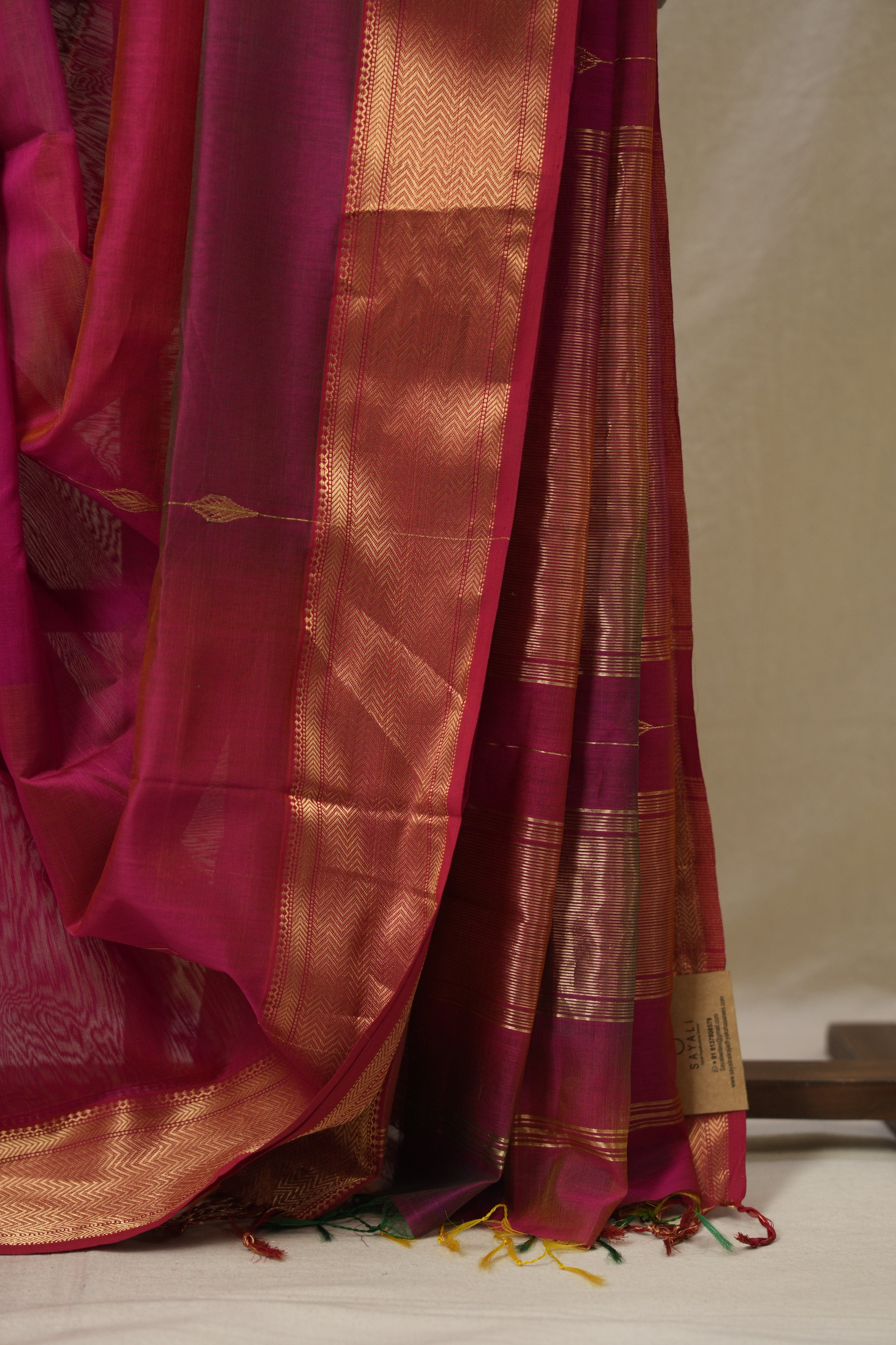 Pink Maheshwari Saree - SRPMS1105