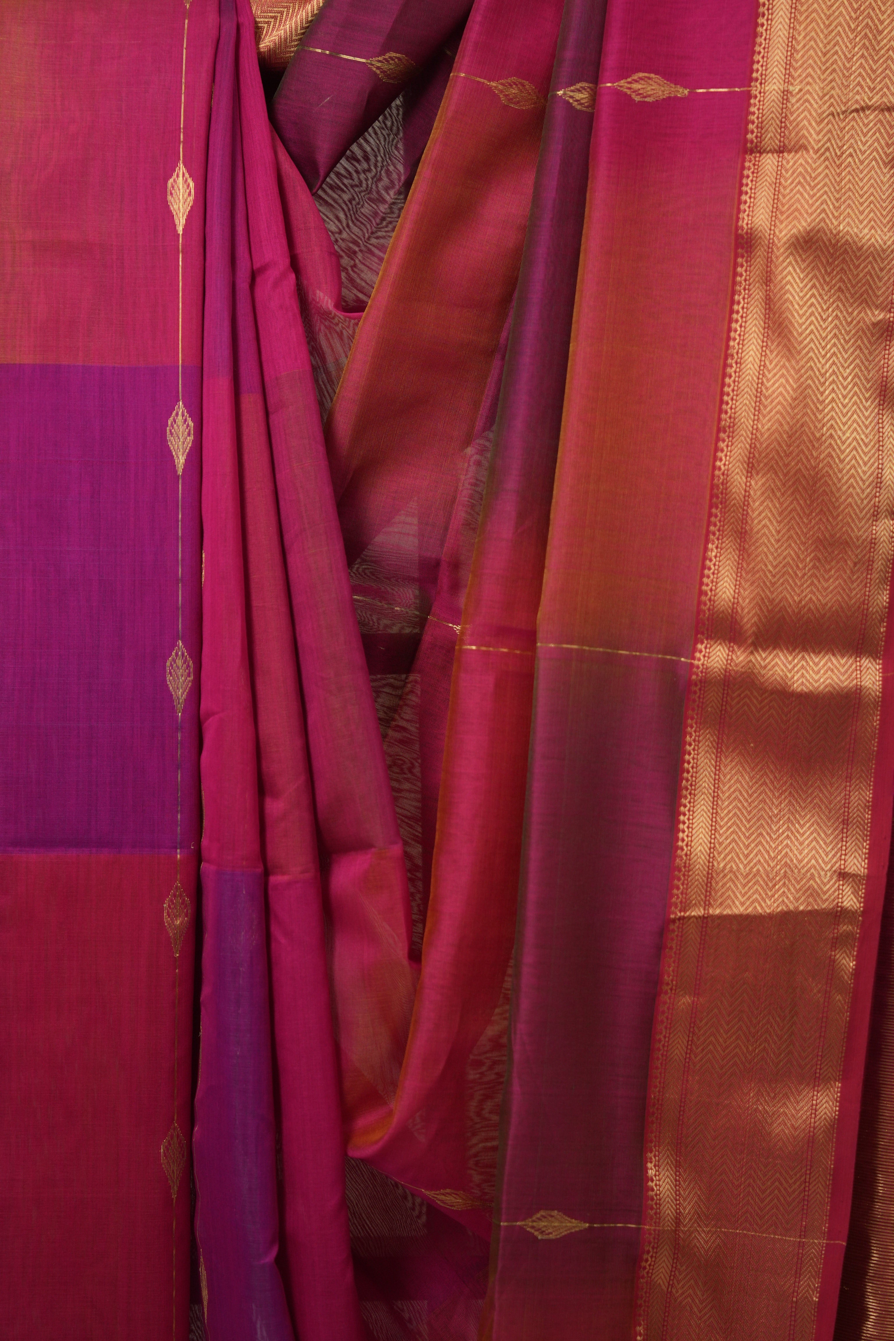 Pink Maheshwari Saree - SRPMS1105