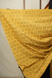 Black Cotton Patchwork Saree - SRBCPS266