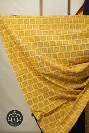 Black Cotton Patchwork Saree - SRBCPS266