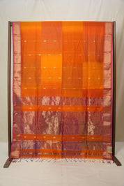 Orange Maheshwari Saree - SROMS1103