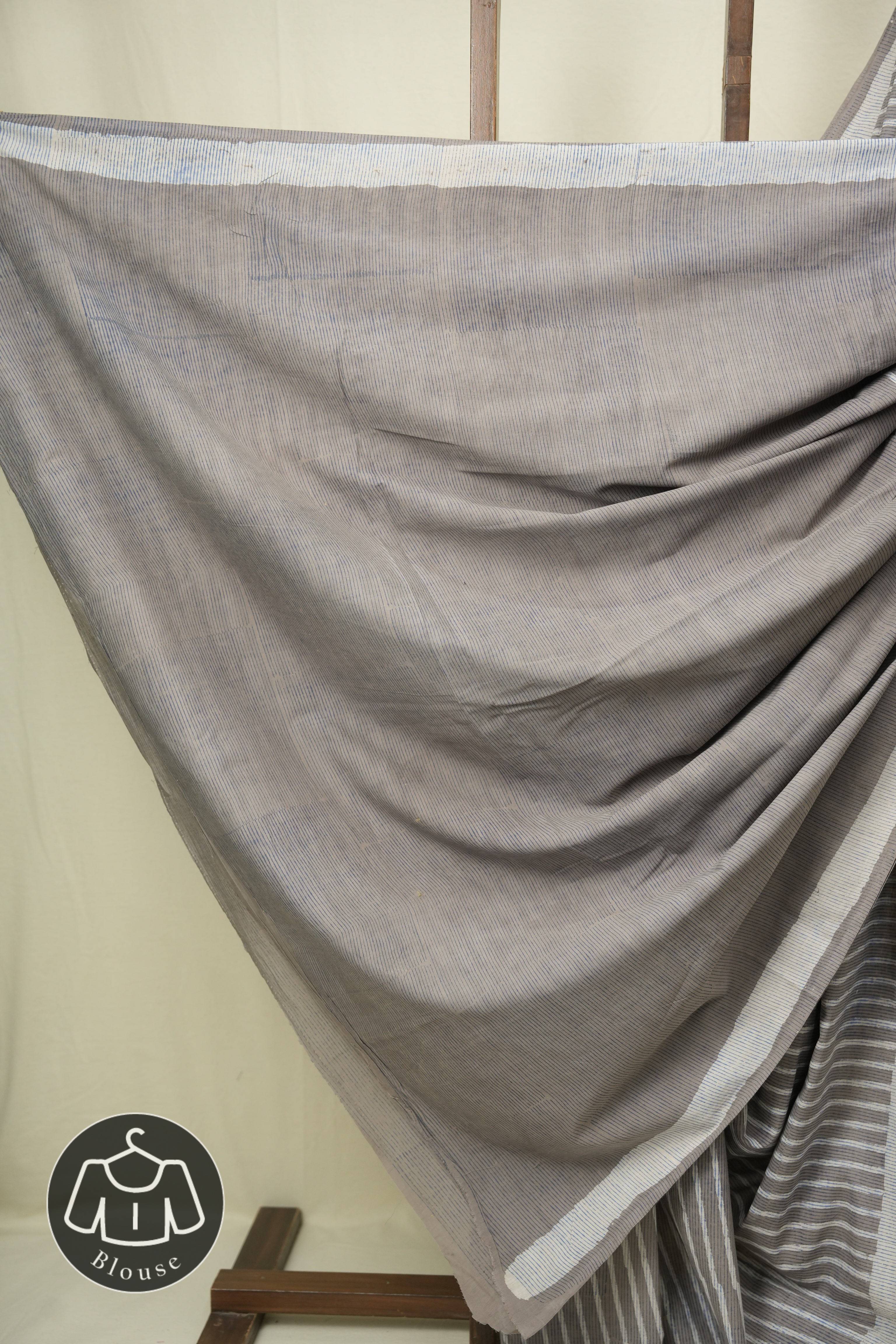 Grey HBP Cotton Saree - SRGCS3525