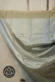 Steal Grey Zall Work Katan Chanderi Silk Saree - SGPZWKCSS452