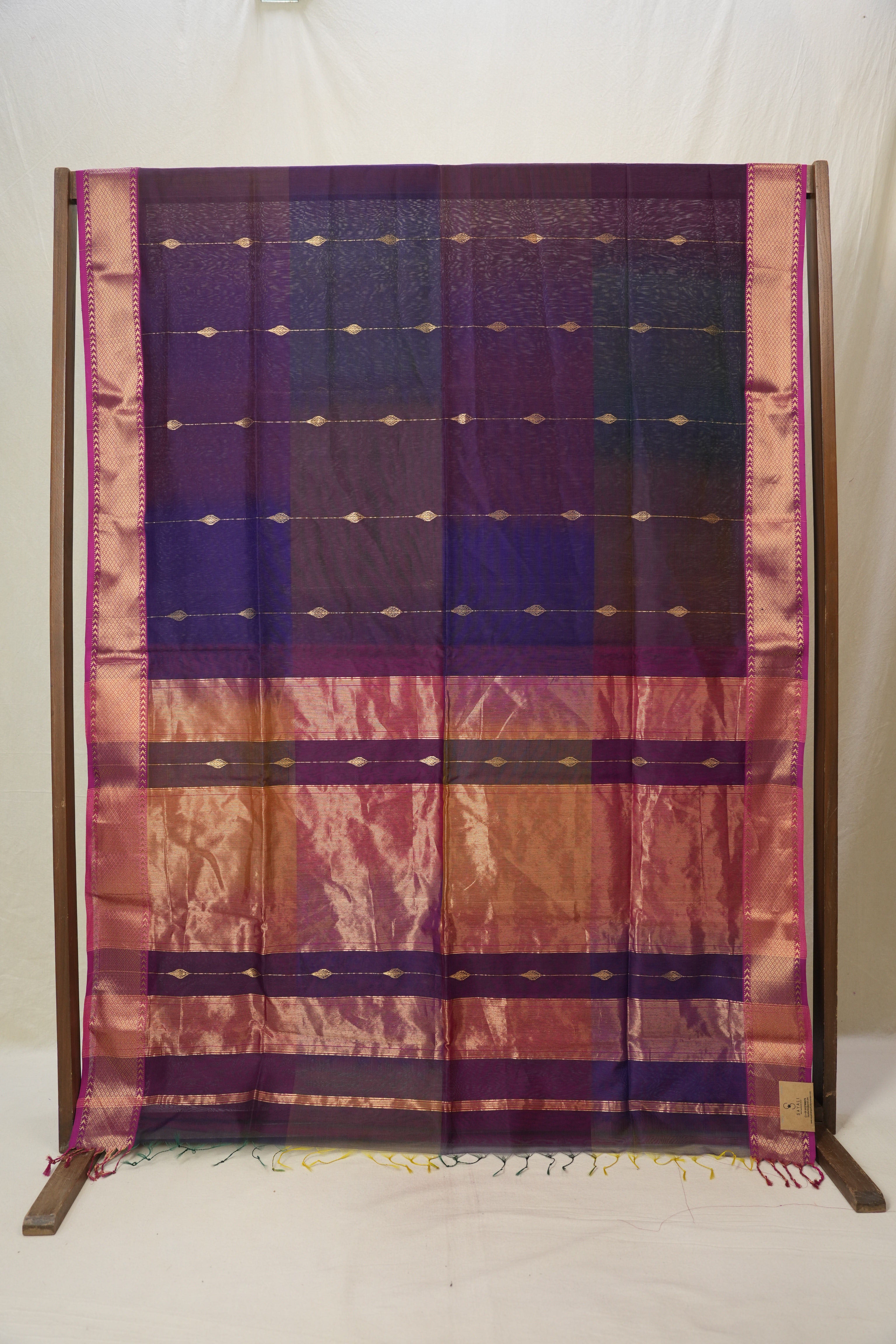 Purple Maheshwari Saree - SRPMS1114
