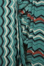 Green HBP Cotton Saree - SRGCS3524