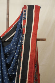 Blue HBP Modal Silk Bandhani Saree - SRBMSBS580