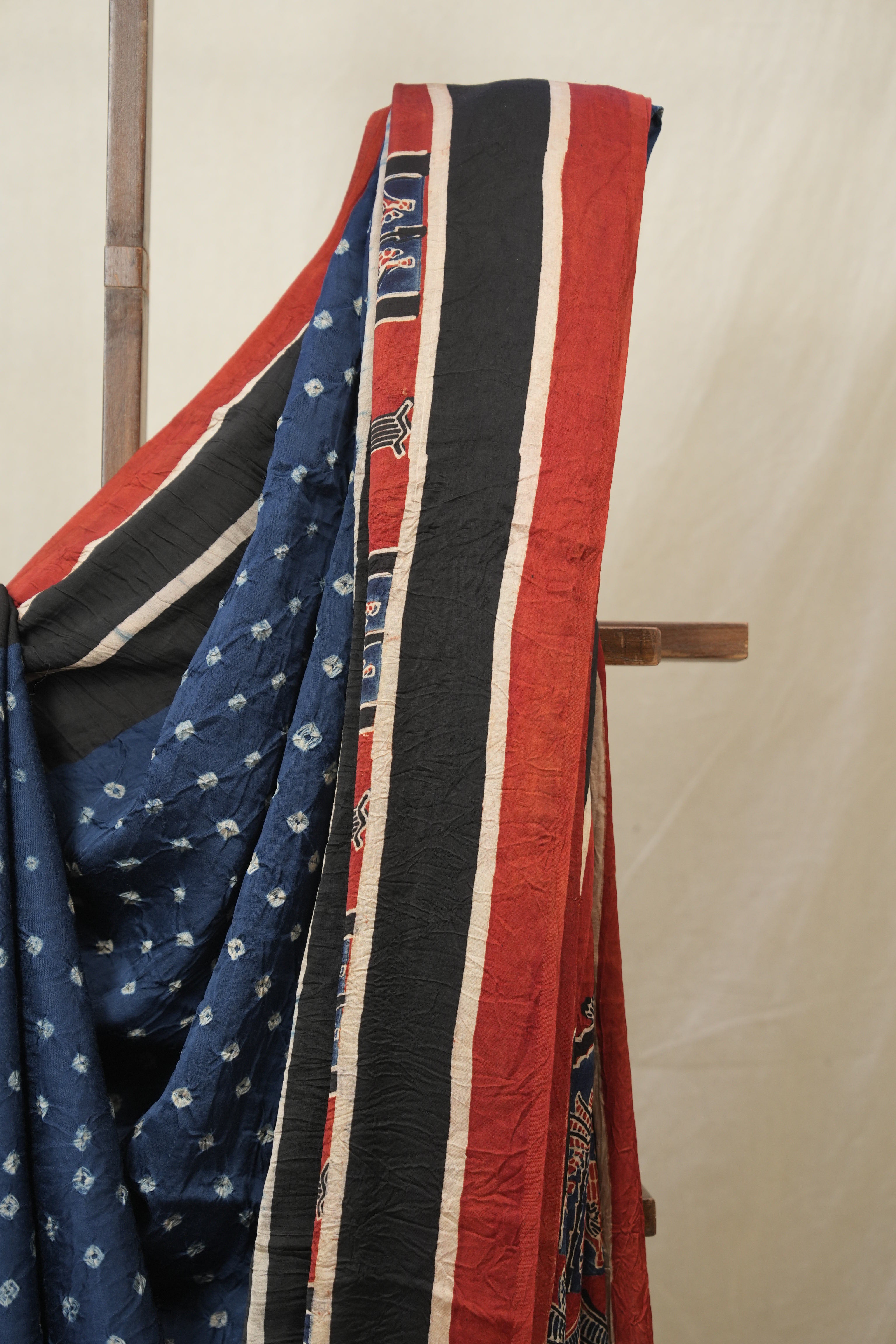Blue HBP Modal Silk Bandhani Saree - SRBMSBS580