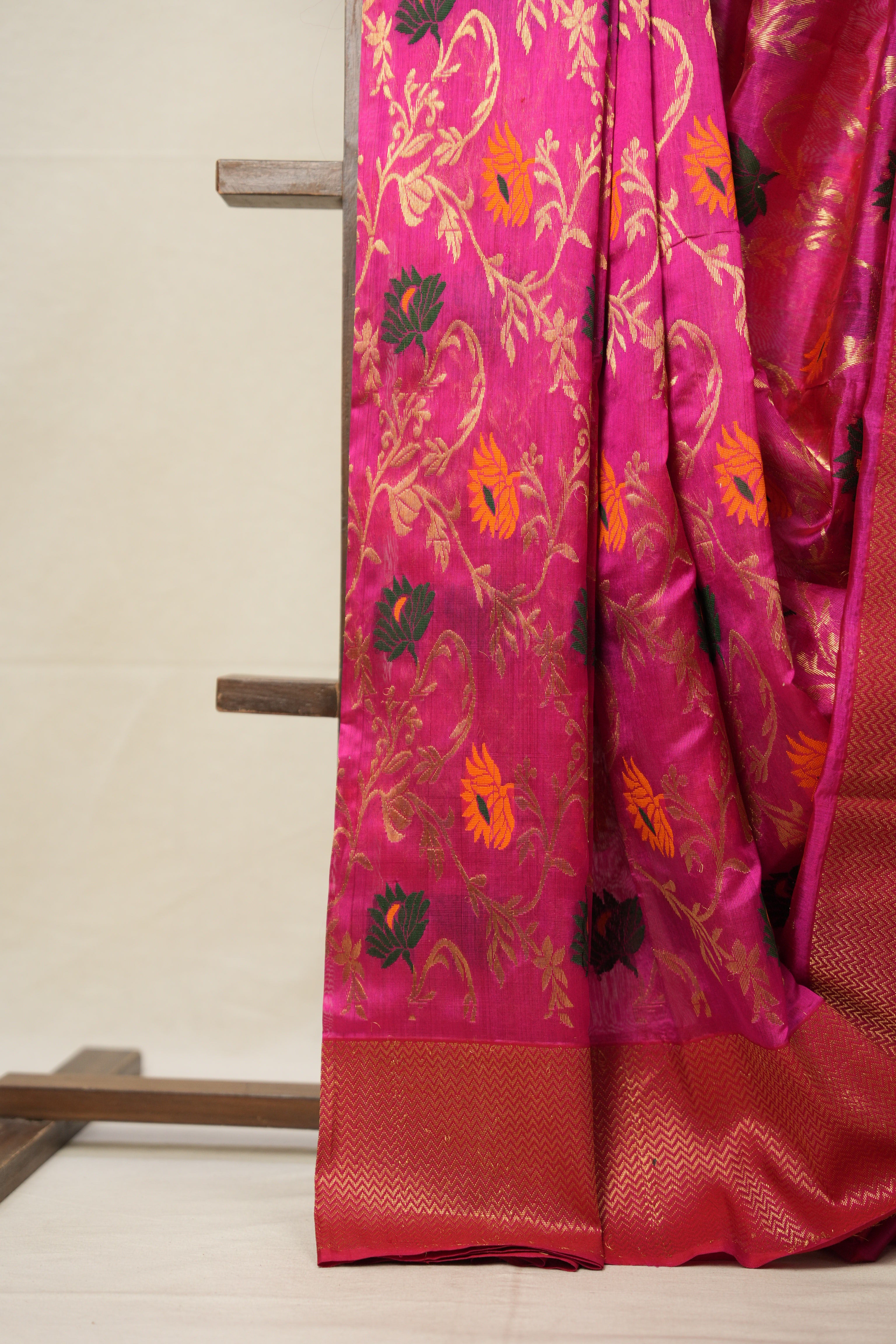 Rani Zall Pattu Chanderi Silk Saree - SRRZPCSS462