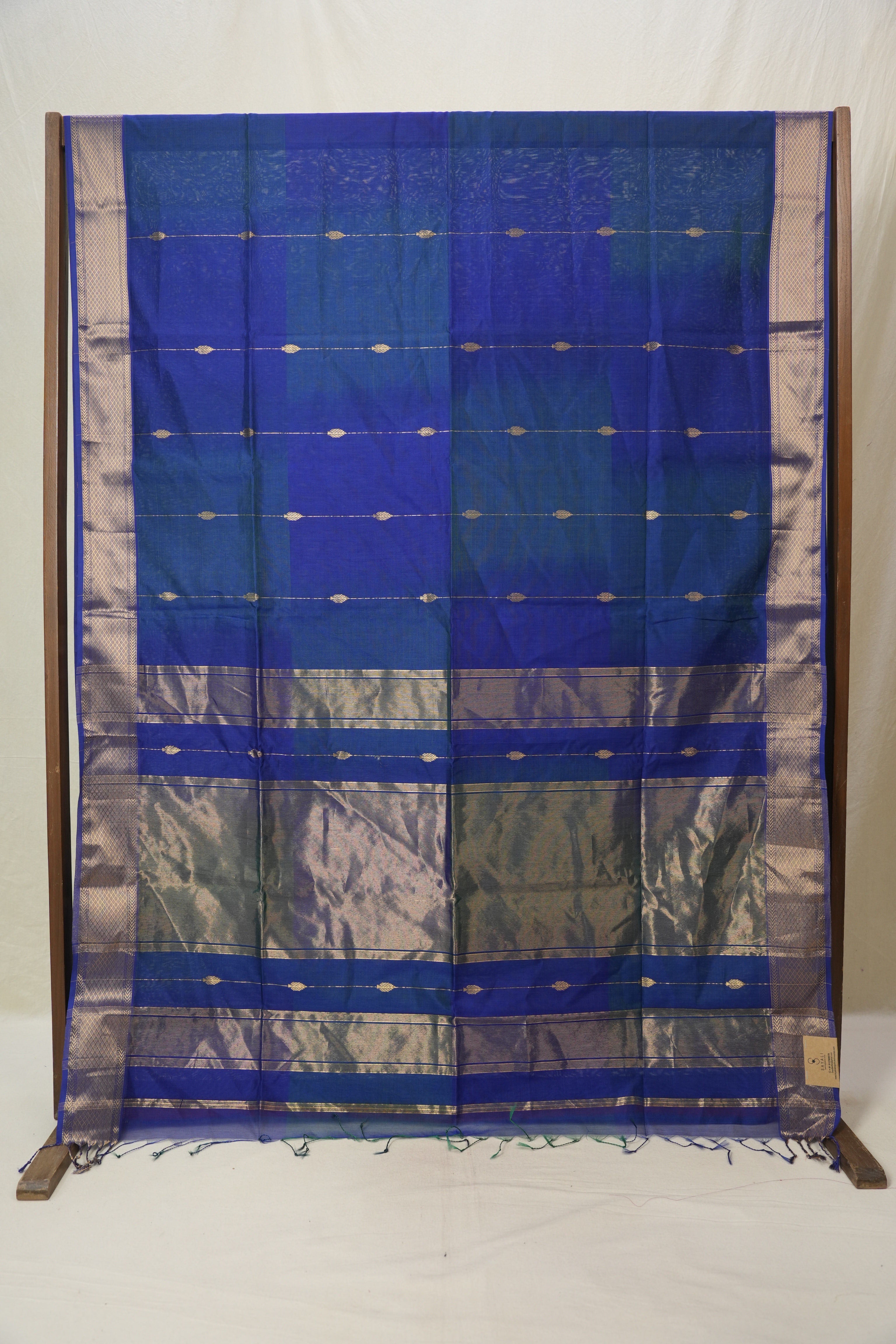Blue Maheshwari Saree - SRBMS1113