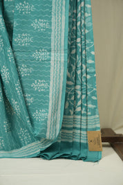 Green HBP Cotton Saree - SRGCS3526
