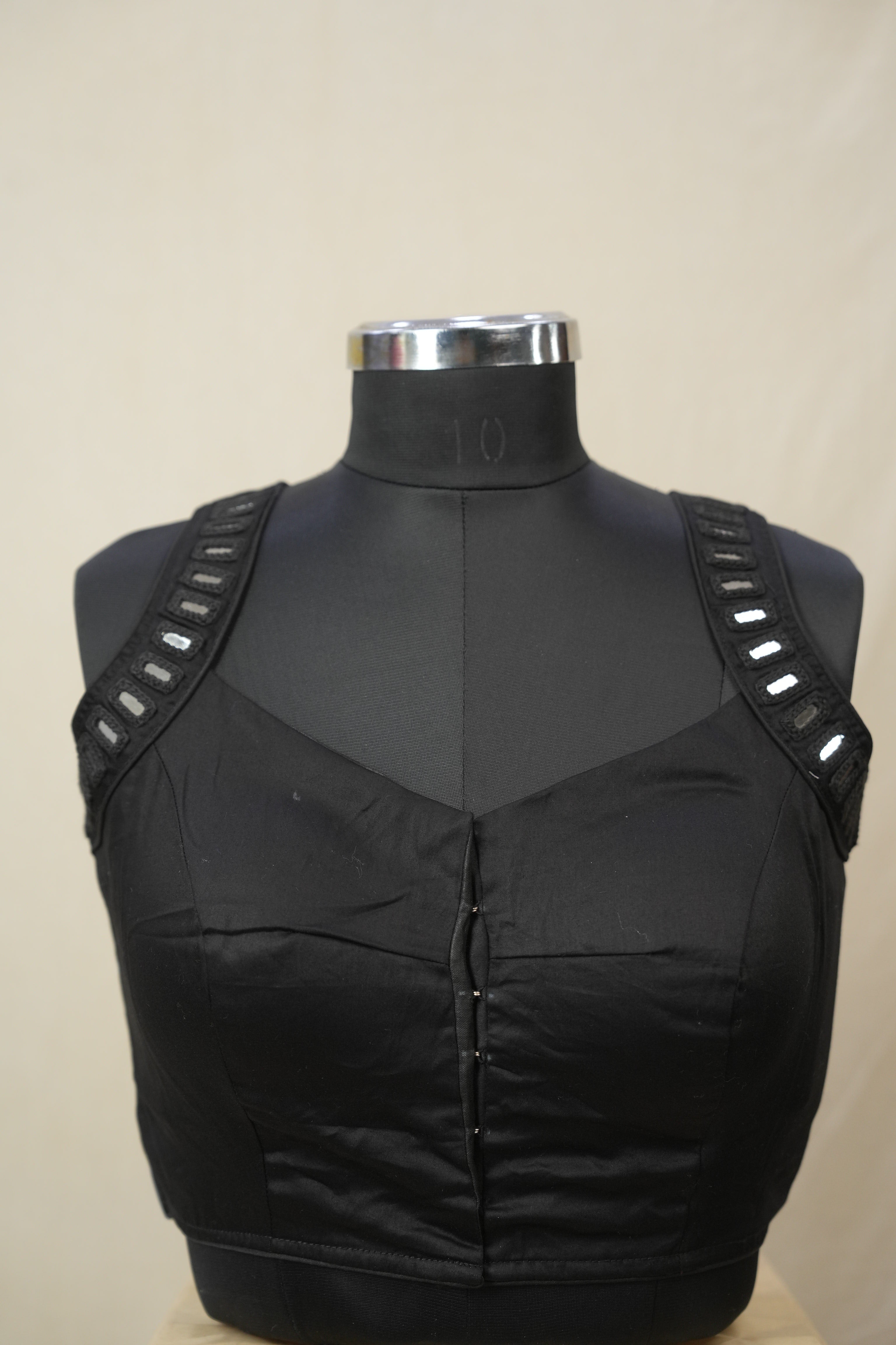 Black Cotton Blouse - SRBCB13