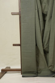 Sage Green Cotton Mangalgiri Saree - SRSGCMS74