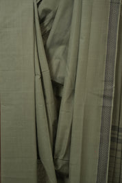 Sage Green Cotton Mangalgiri Saree - SRSGCMS74