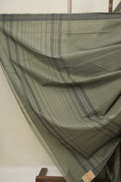 Sage Green Cotton Mangalgiri Saree - SRSGCMS74