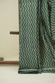 Green HBP Cotton Saree - SRGCS3587