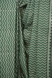 Green HBP Cotton Saree - SRGCS3587