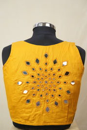 Turmeric Yellow Cotton Blouse - SRTYCB12