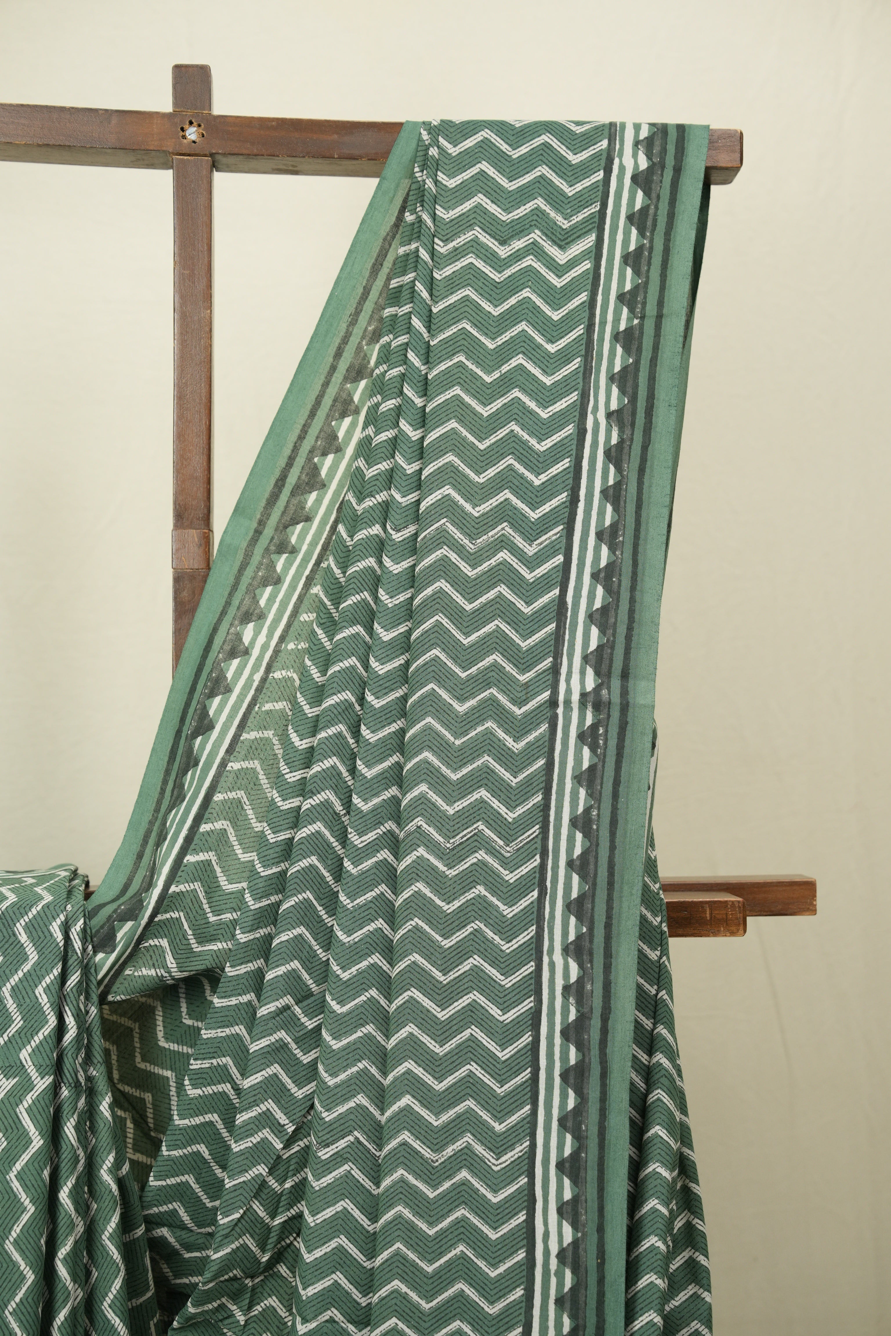 Green HBP Cotton Saree - SRGCS3587