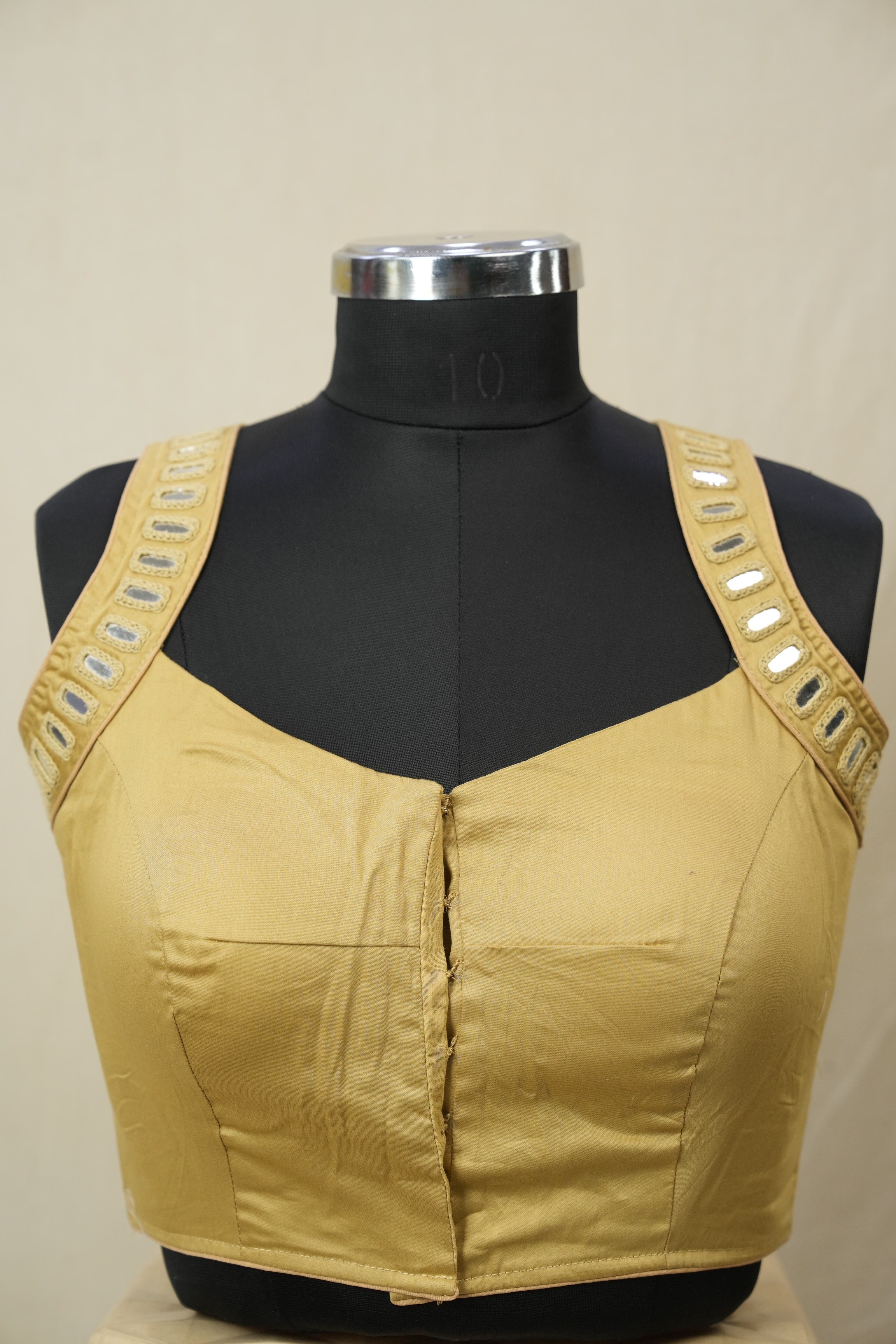 Light Gold Cotton Blouse - SRLGCB10