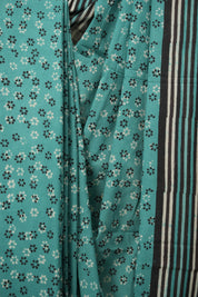 Teal HBP Cotton Saree - SRTCS3588