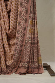 Peach HBP Modal Silk Saree (DEFECT) - SRPMSS94-PI