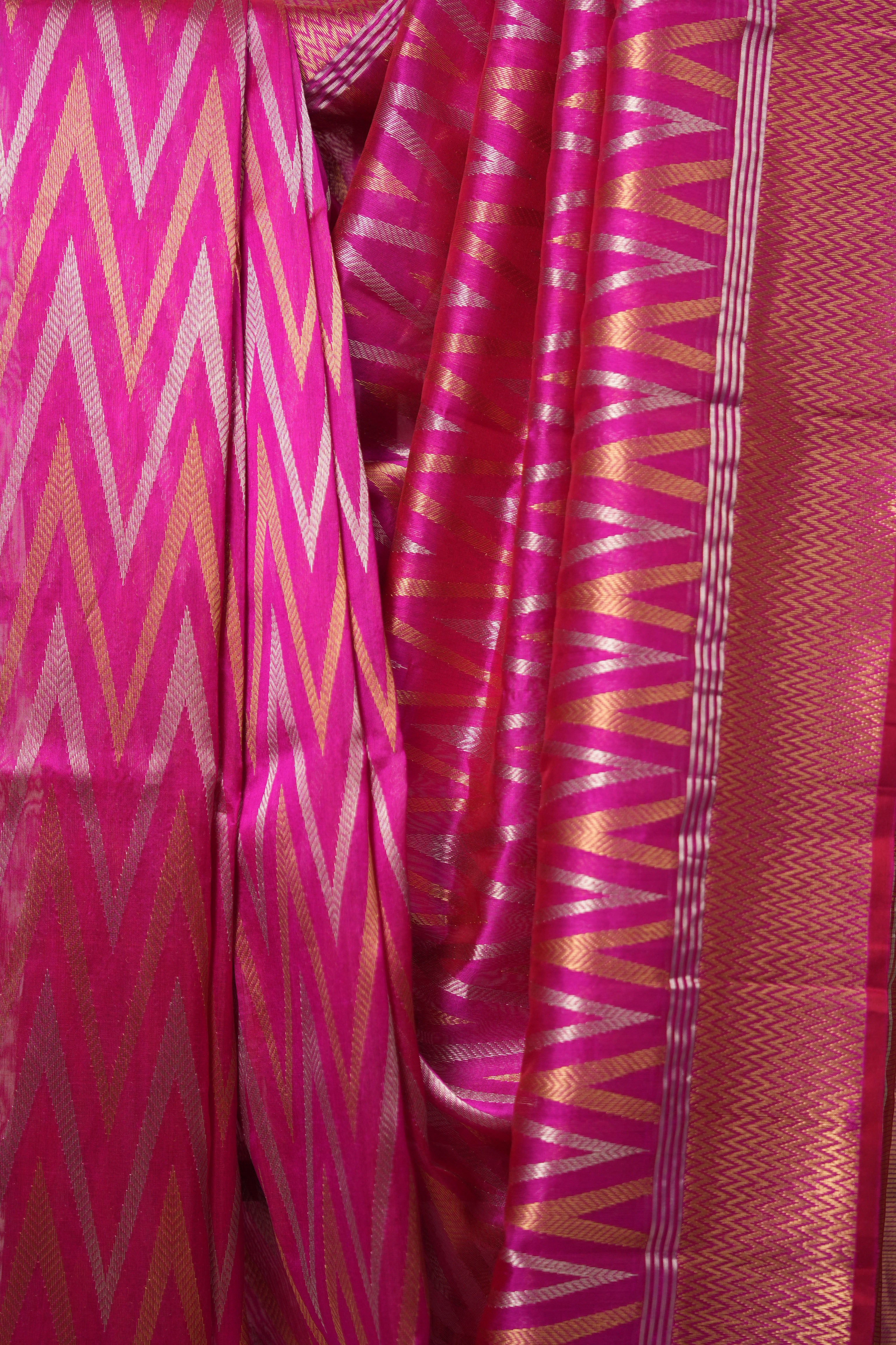 Rani Zall Pattu Chanderi Silk Saree - RZPCSS465