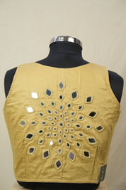 Light Gold Cotton Blouse - SRLGCB10