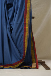 Blue Cotton Patchwork Saree - SRBCPS280